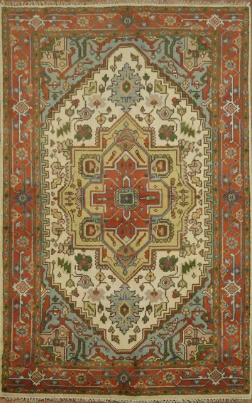 Elegant Traditional Rug Ideal for Living Room Decor 5'x8'