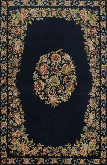 Kashan Persian Wool Rug 5x7