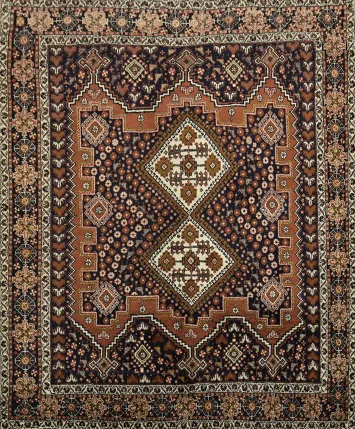Afshar Oriental Tribal Wool Rug 4x5