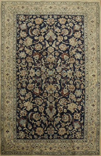 Fine Antique Nain Toodeshk Persian Rug 4x6
