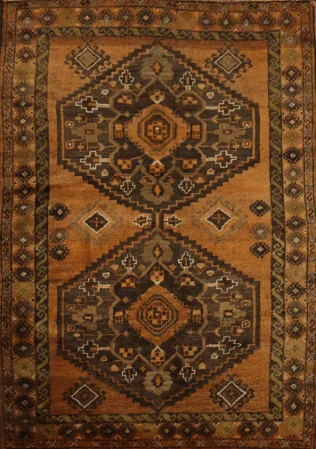 Shiraz Persian Tribal Wool Rug 4x5