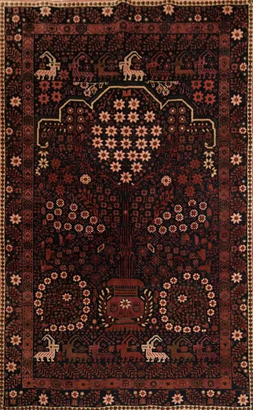 Balouch Oriental Wool Rug 4x7