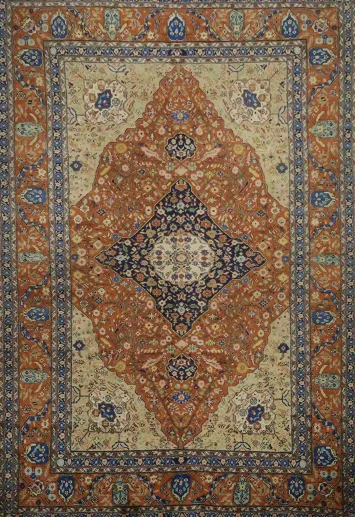 Top Quality Wool Kashan Persian Rug 5x7