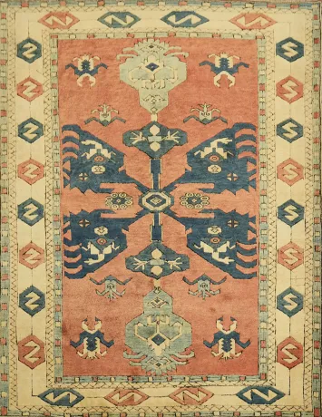 Anatolian Turkish Wool Area Rug 6x8