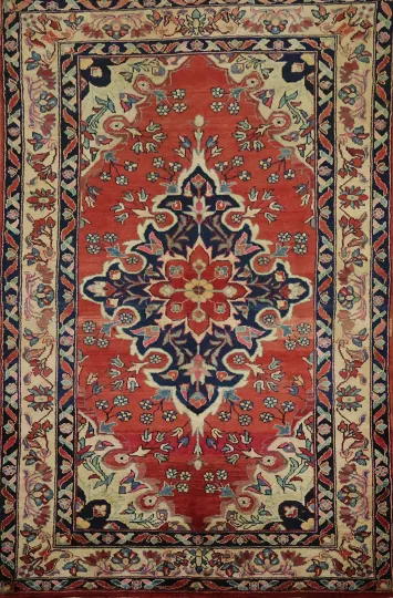 Mahal Persian Wool Area Rug 5x8