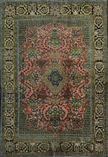 Fine Silk Yahyali Turkish Rug 4x5