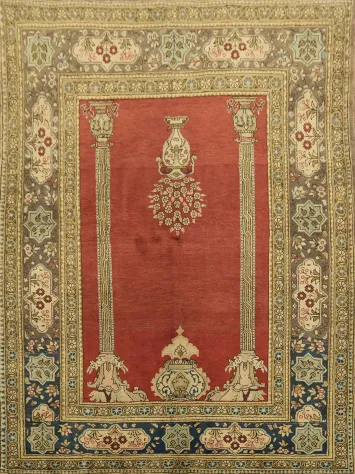 Shahreza Persian Wool Rug 4x5