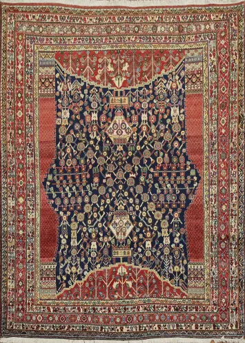 Tribal Kashkoli Persian Wool Area Rug 7x10