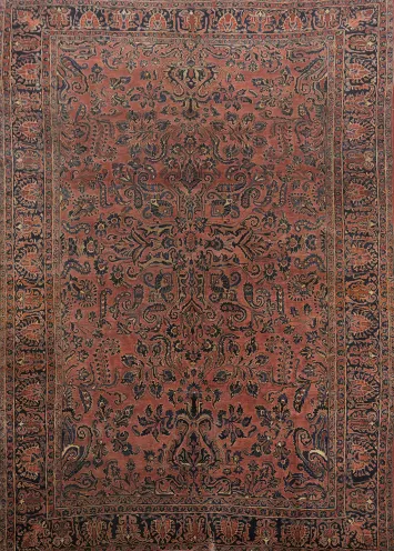 Antique Sarouk Persian Area Rug 9x12