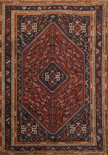 Shiraz Persian Tribal Wool Area Rug 8x11