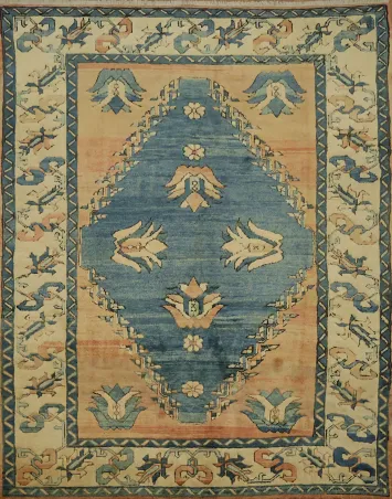 Anatolian Turkish Wool Area Rug 6x8