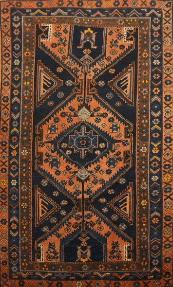 Wool Tribal Lori Persian Wool Area Rug 5x8