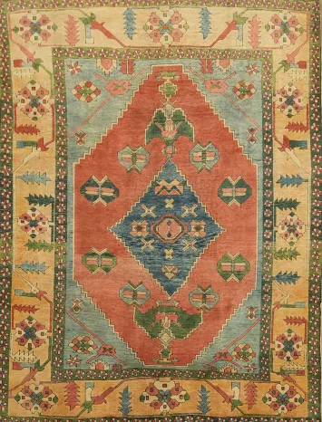Anatolian Turkish Area Wool Rug 8x10