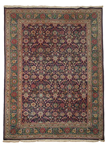 Blue Tabriz Persian Wool Area Rug 8x11