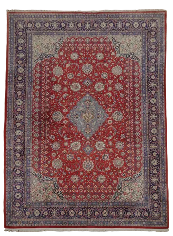 Vintage Wool Mahal Persian Large Rug 11x14