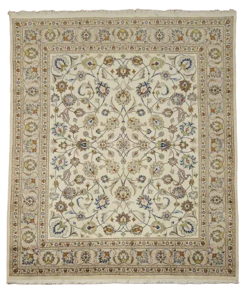 All Over Wool Kashan Persian Area Rug 8x10