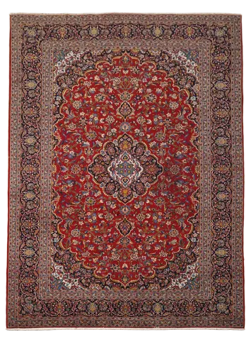 Traditional Kashan Persian Wool Area Rug 10x13