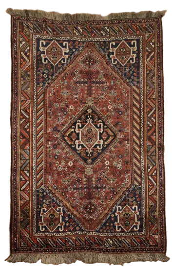 Tribal Wool Shiraz Persian Rug 5x8