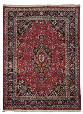 Vintage Wool Kashmar Oriental Area Rug 8x11
