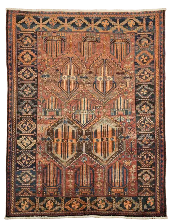 Vintage Wool Lori Persian Area Rug 7x9
