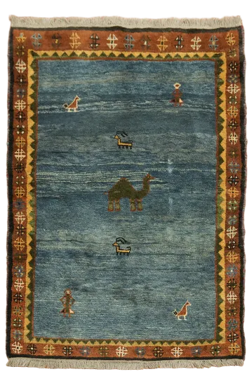 Gabbeh Persian Tribal Wool Rug 4x6