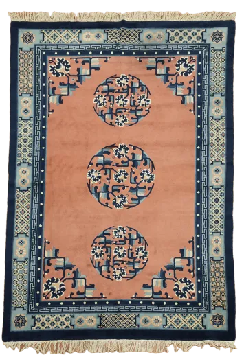 Decorative Wool Art Deco Chinese Area Rug 6x8