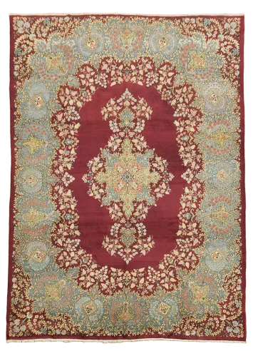 Kerman Persian Wool Area Rug 9x12