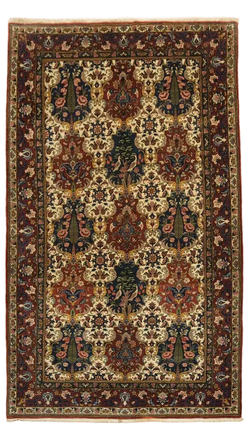 Bakhtiari Persian Wool Area Rug 5x9