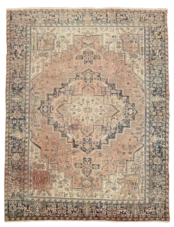 Heriz Persian Large Wool Rug 11x14