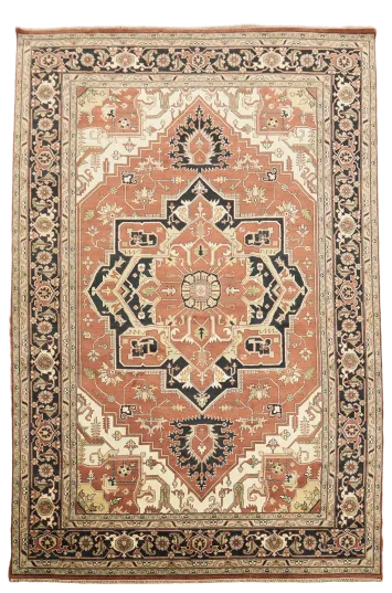 Hand-Knotted Persian Style Heriz-Serapi Palace Rug 12'x18' Wool