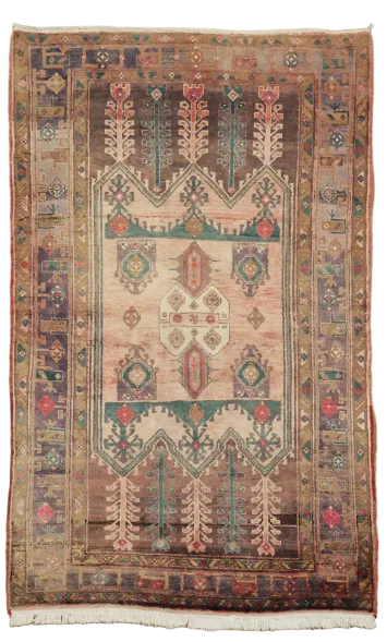 Vintage Hamedan Persian Wool Rug 5x8
