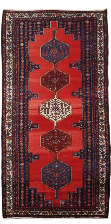 Vintage Afshar Persian Wool Area Rug 5x10