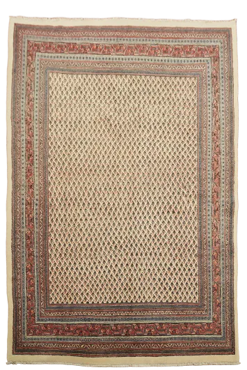 Vintage Botemir Persian Wool Area Rug 7x11
