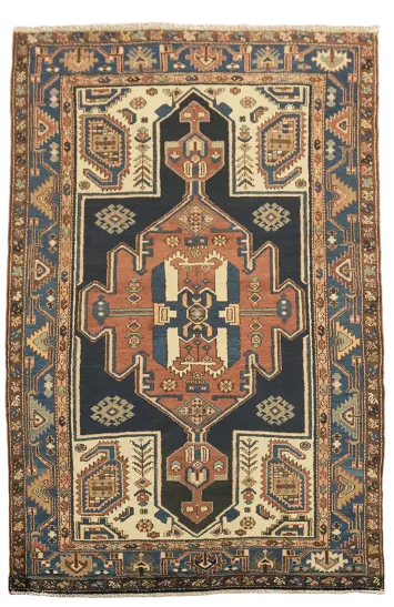 Vintage Malayer Persian Wool Rug 4x7