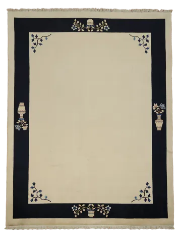 Art Deco Chinese Wool Area Rug 9x12