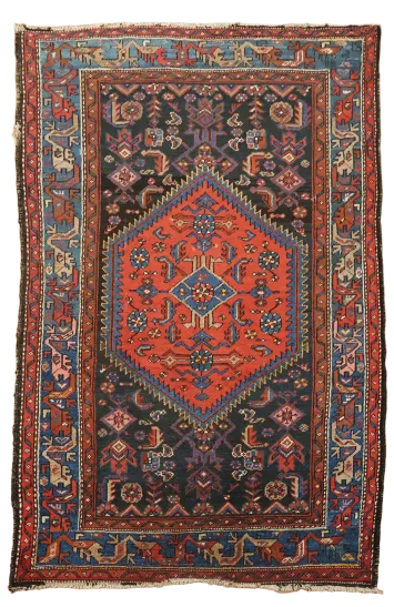 Hamedan Persian Wool Rug 4x6