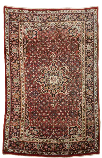 Vintage Wool Bidjar Persian Rug 4x7