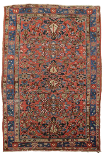 Antique Bakhtiari Persian Wool Rug 5x7