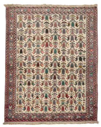 Wool Tribal Shiraz Persian Rug 4x5