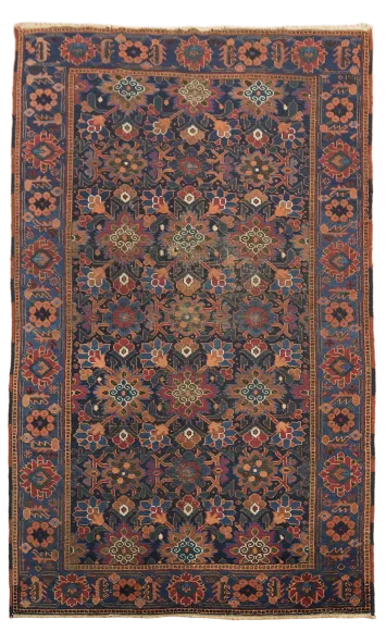 Blue Antique Balouch Persian Wool  Rug 4x7