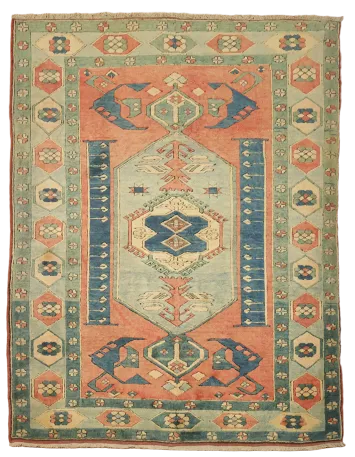 Anatolian Turkish Wool Area Rug 6x8