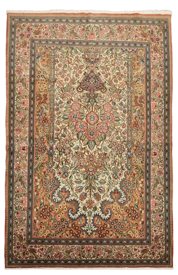 5'x7' Tabriz Persian Rug Hand-Knotted Wool Oriental Rug