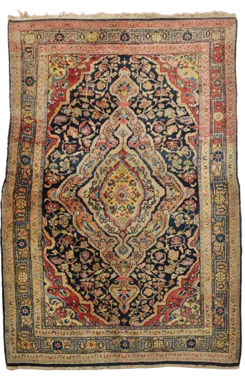 Zanjan Persian Tribal Wool Rug 4x7