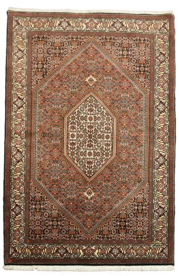 Hand-Knotted Bidjar Persian Wool Area Rug 4'x6'
