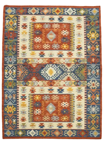 Kilim Flat-Weave Tribal Oriental Area Rug 6'x8'
