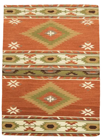 Rustic Southwestern Area Rug with Warm Earthy Hues 6'x8'