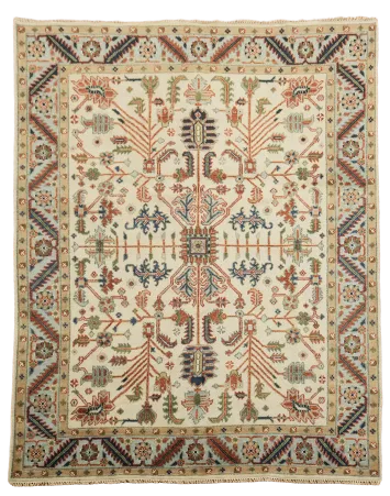 8'x10' Vintage-Inspired Rug with Earthy Tones and Classic Patterns