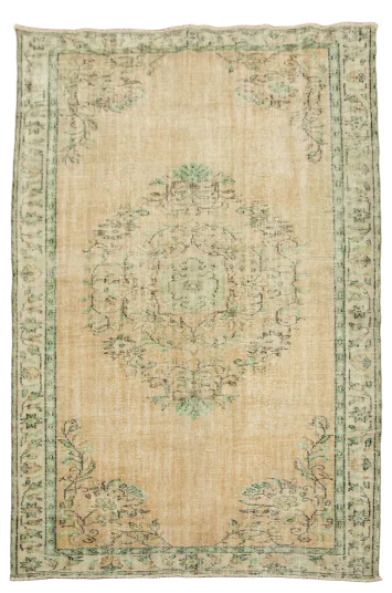 Vintage Wool Anatolian Oriental Area Rug 6x9