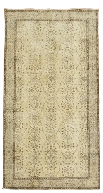 Vintage All Over Anatolian Oriental Wool Rug 5x10