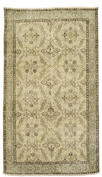 Anatolian Oriental Distressed Wool Rug 4x7